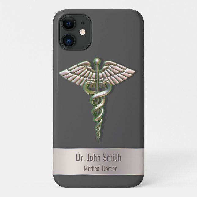 Funda De Case-Mate Para iPhone Caducto médico Holográfico 3D cromado (Reverso)
