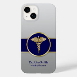 Funda Para iPhone 14 De Case-Mate Caducto médico profesional Gold
