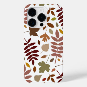 Funda Para iPhone 14 Pro De Case-Mate Cae en blanco el patrón Lg de hojas caídas