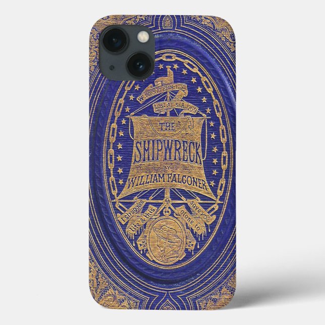 Funda De Case-Mate Para iPhone Caer en el libro de Shipwreck (Reverso)