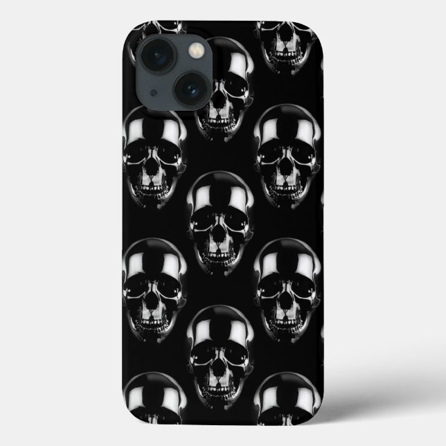 Funda De Case-Mate Para iPhone Caer en los cráneos oscuros (Reverso)