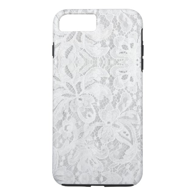 Funda De Case-Mate Para iPhone Caer en un encaje blanco (Reverso)