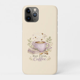 Funda Para iPhone 11 Pro Café Acuarela Lavanda Acogedor