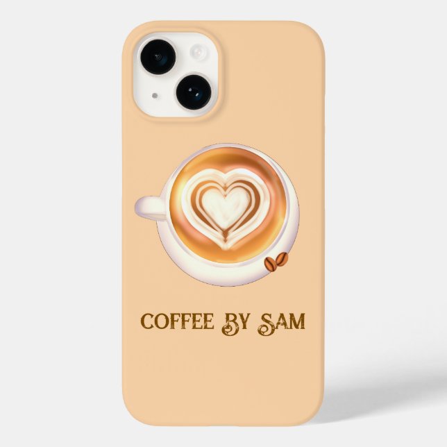 Funda De Case-Mate Para iPhone Café cappuccino (Reverso )