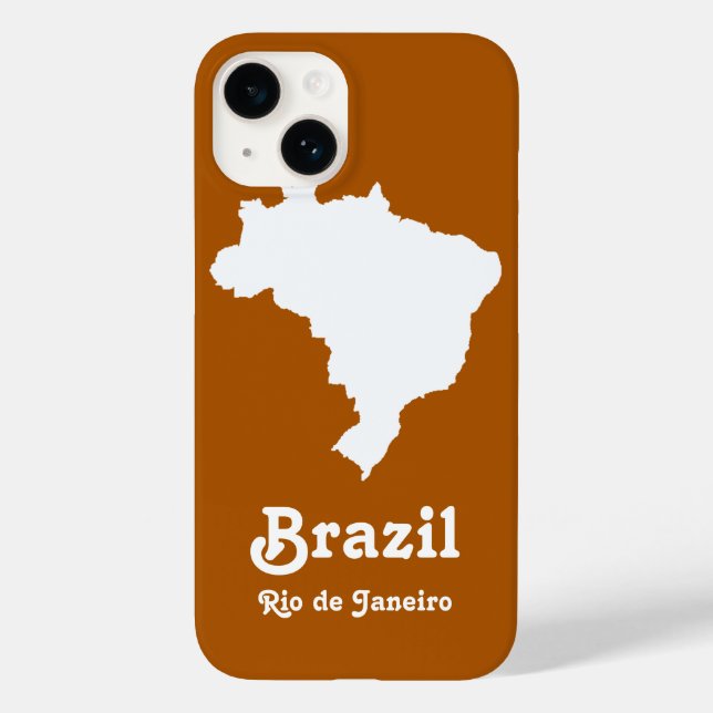 Funda De Case-Mate Para iPhone Café Caramel Festividad Brasil en Emporio Moffa (Reverso )