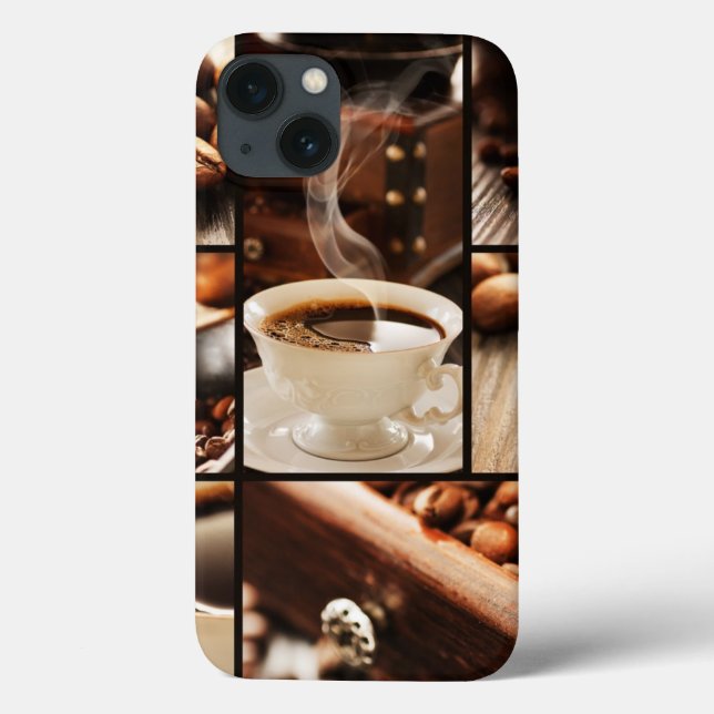 Funda De Case-Mate Para iPhone Café Collage (Reverso)