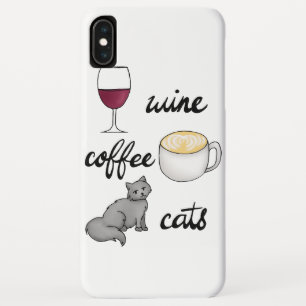 Funda Para iPhone XS Max Café de vino Personalizado gracioso