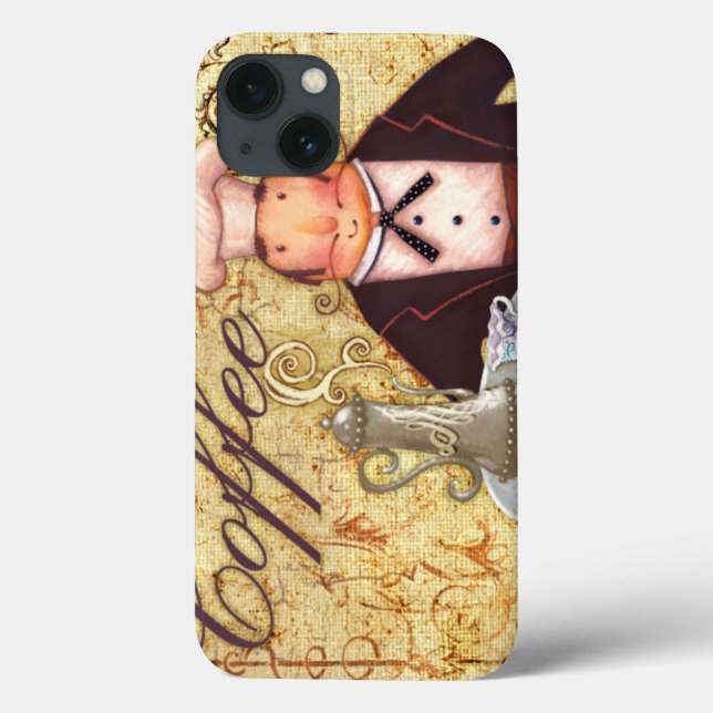 Funda De Case-Mate Para iPhone Café del cocinero (Reverso)