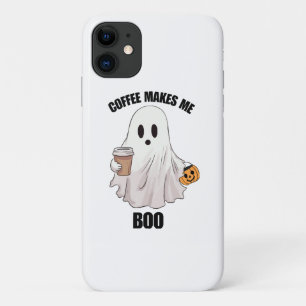 Funda Para iPhone 11 Café Fantasma Halloween Divertido 
