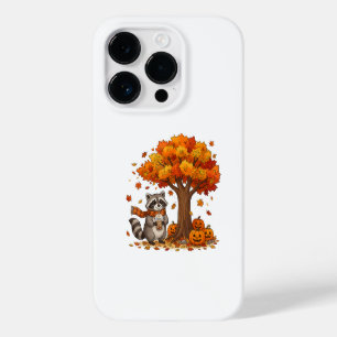 Funda Para iPhone 14 Pro De Case-Mate Café helado de mapache lindo de Halloween de otoño