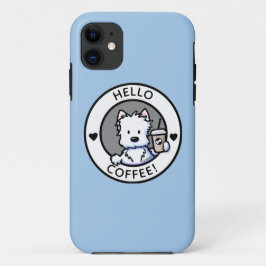 Funda Para iPhone 11 Café KiniArt Westie