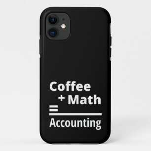 Funda Para iPhone 11 Café + matemáticas = contabilidad