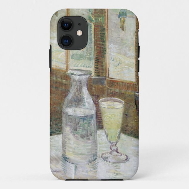 Funda De Case-Mate Para iPhone Café Mesa de Vincent Van Gogh con Absenta (Reverso)
