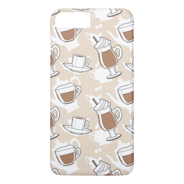 Funda De Case-Mate Para iPhone Café, modelo dulce (Reverso)