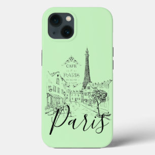 13 Cafe Paris   Funda para iPhone Case-Mate