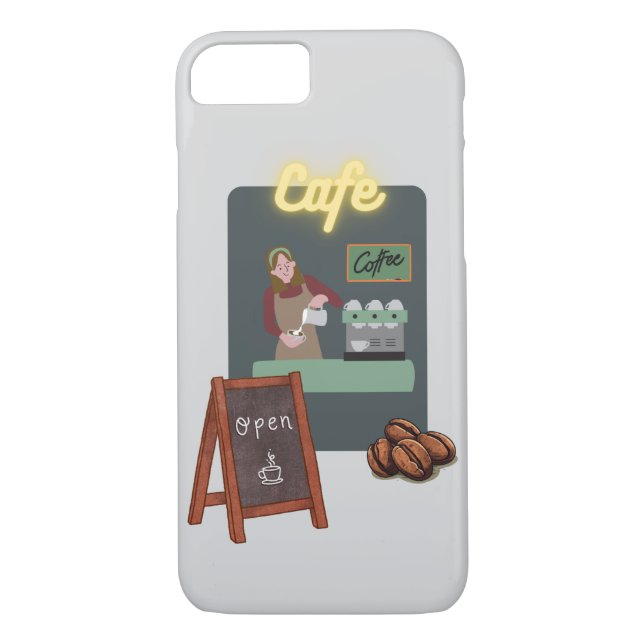 Funda De Case-Mate Para iPhone Cafe phone case (Reverso)