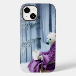 Funda Para iPhone 14 De Case-Mate Café Polar Beber Oso