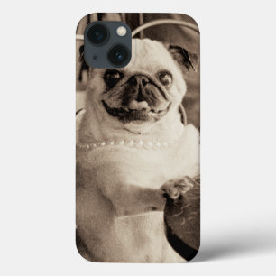 Funda Para iPhone 13 Cafe Pug