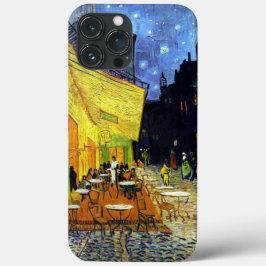 Funda Para iPhone 13 Pro Max Café Terrace de noche por Van Gogh Bella Artes