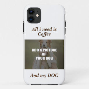 Funda Para iPhone 11 Café y mi Cojín decorativo de perro