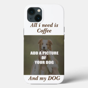 Funda Para iPhone 13 Café y mi Cojín decorativo de perro