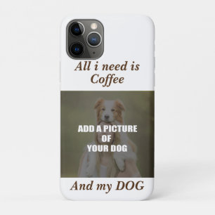Funda Para iPhone 11 Pro Café y mi Cojín decorativo de perro