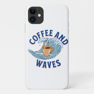 Funda Para iPhone 11 Café y Olas