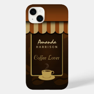 Funda Para iPhone 14 Plus De Case-Mate Cafetería Brown Coffee Lover Cafe Tienda Delantera