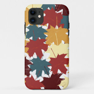 Funda Para iPhone 11 Caída de la acuarela rusa en hojas de otoño