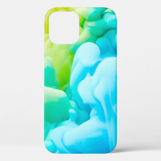 Funda Para iPhone 12 Caída de tinta en el fondo del agua abstracto, fon
