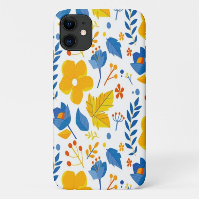 Funda De Case-Mate Para iPhone Caída floral (Reverso)