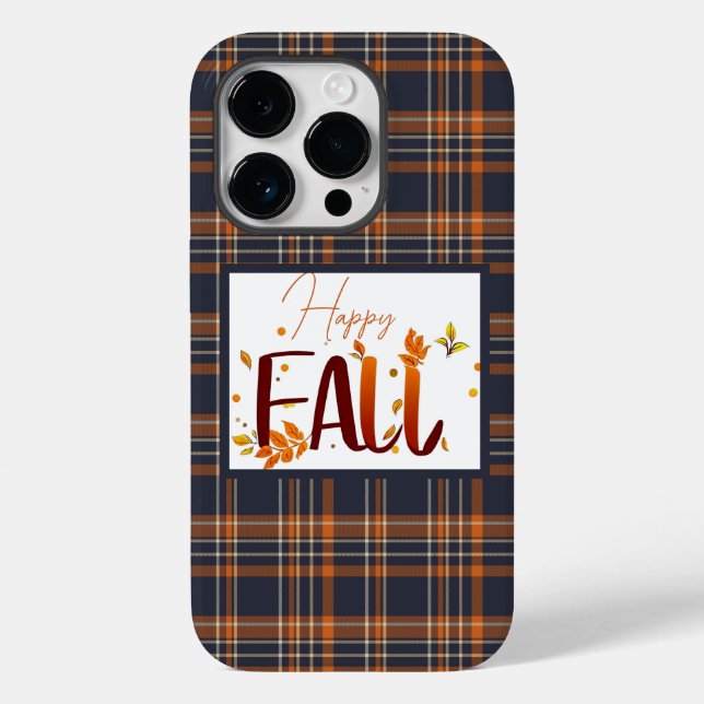 Funda De Case-Mate Para iPhone Caída/otoño/hojas/plaid (Reverso )