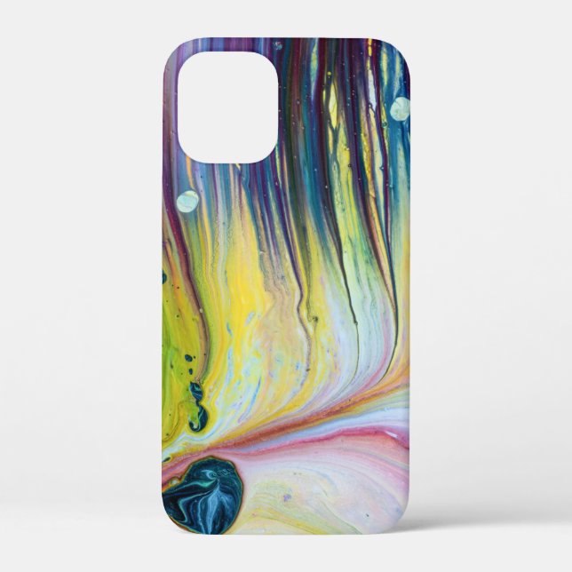 Funda De Case-Mate Para iPhone Caídas acrílicas de flujo de pintura (Reverso )