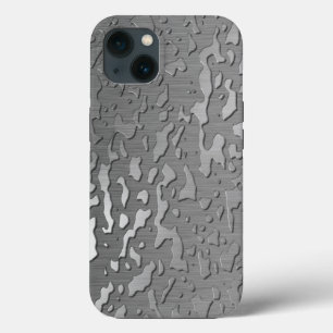 Funda Para iPhone 13 Caídas de agua en Metalizado cepillado