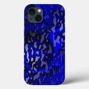 Funda Para iPhone 13 Caídas de agua en un remolino azul