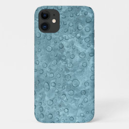 Funda Para iPhone 11 Caídas de lluvia mirada húmeda en el estuche Aqua