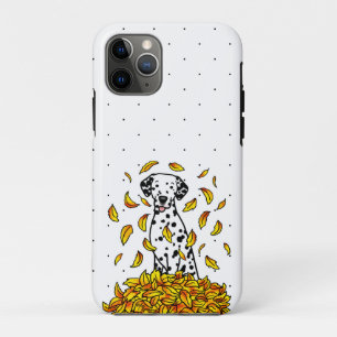 Funda Para iPhone 11 Pro Caídas Sale de Dalmatian (negro 1) Perro Jugando C