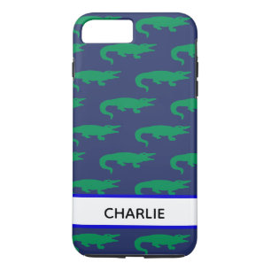 Funda Para iPhone 8 Plus/7 Plus Caimán monogramado preppy
