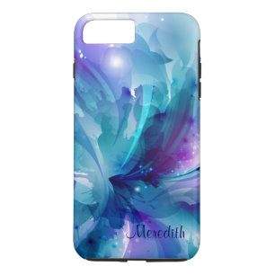 Funda Para iPhone 8 Plus/7 Plus Caja abstracta azul y púrpura bonita del iPhone 7