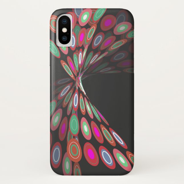 Funda De Case-Mate Para iPhone Caja abstracta moderna del teléfono de la mariposa (Reverso)