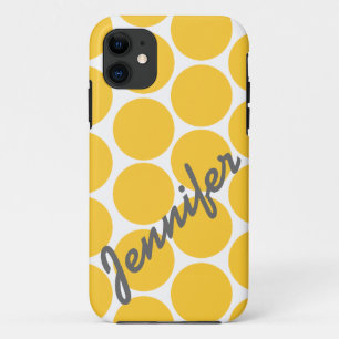 Funda Para iPhone 11 Caja amarilla de moda del iPhone 5 del modelo de