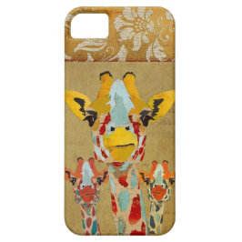 title_seo2 Caja ambarina del iPhone del damasco del oro de