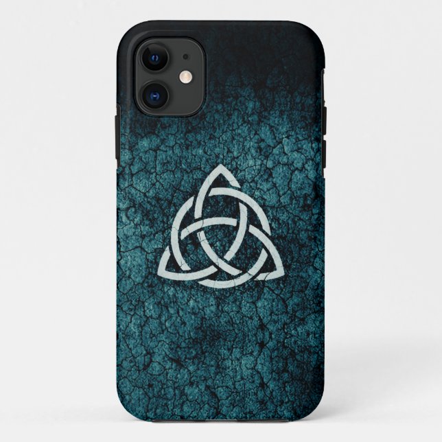 Funda De Case-Mate Para iPhone Caja azul de Triquetra (Reverso)