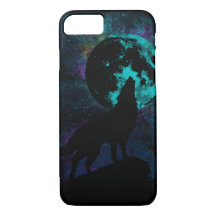 Caja azul del iPhone 7 de Apple del lobo