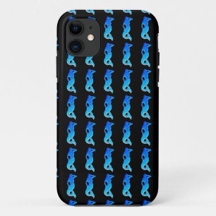 Funda Para iPhone 11 caja azul del modelo de la sirena
