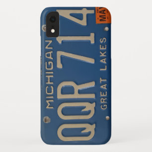 Funda Para iPhone XR Caja azul del teléfono de la placa de Great Lakes