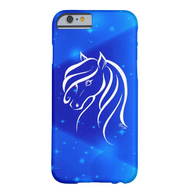 Funda De Case-Mate Para iPhone Caja azul dibujada mano elegante del teléfono del (Reverso)