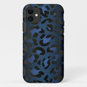 Funda Para iPhone 11 Caja azul metálica del iPhone 5 de la piel del