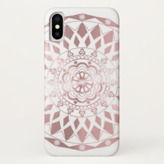 Funda Para iPhone X Caja color de rosa del iPhone X del efecto del oro