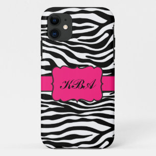 Funda Para iPhone 11 Caja con monograma iPhone5 de la raya y de las